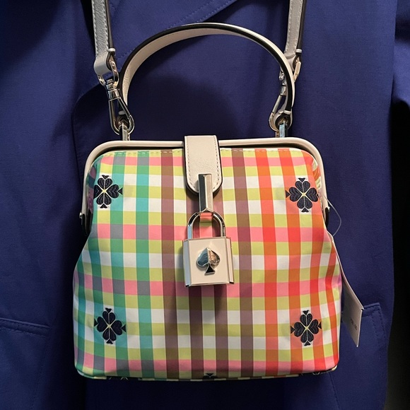 Kate Spade New York The Remedy Bella Plaid Top Handle Bag - Picture 1 of 5